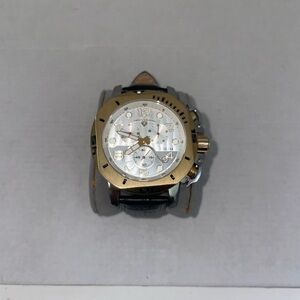 Luxury Swiss legend Gold and Black Chronograph Watch